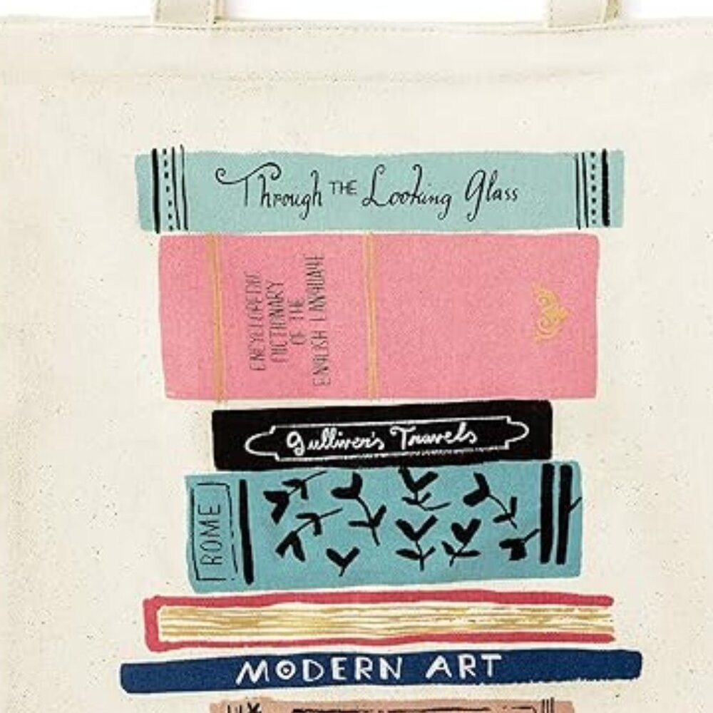 NWT Kate Spade Stack of Classics Canvas Book Bag